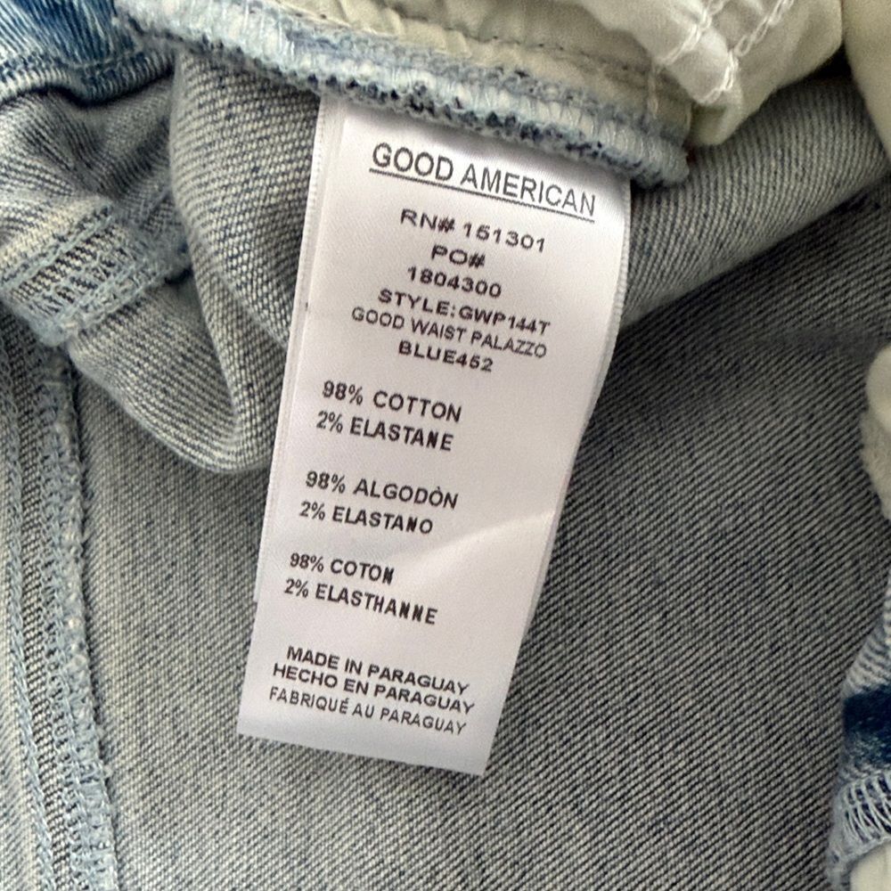 Good American Good Waist Palazzo jeans Size 24 Plus - Picture 5 of 8